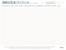 Tablet Screenshot of deladosaladoce.es